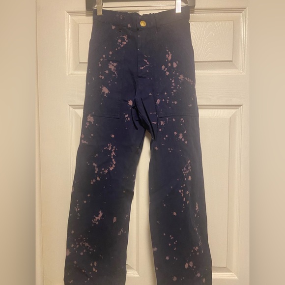 Big Bud Press Navy Bleached Work Pants,All Products : American Fashion Style Bags On Sale